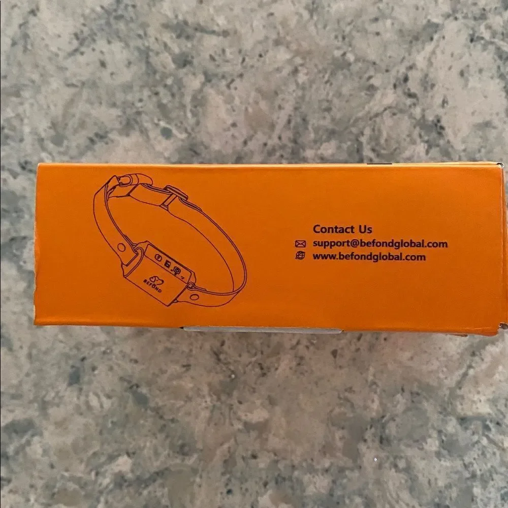 BEFOND Orange Dog Bark Control Collar